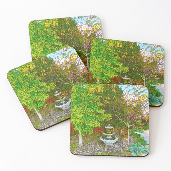Item preview, FOUNTAIN IN THE FALL designed and sold by ArtbyRolleen.