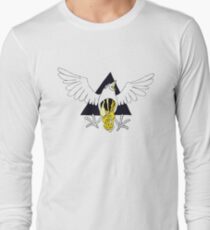 Crow Geo Guts - Black & Gold Long Sleeve T-Shirt