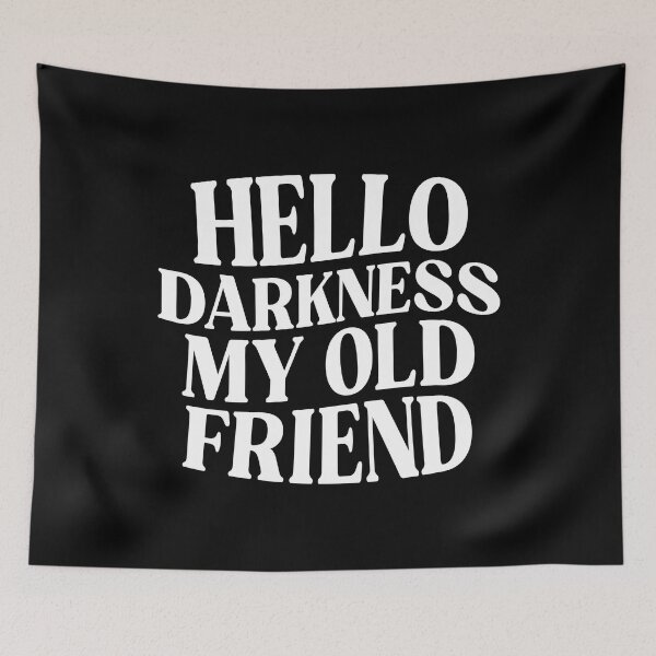 Item preview, Hello darkness II (white) designed and sold by didijuca.