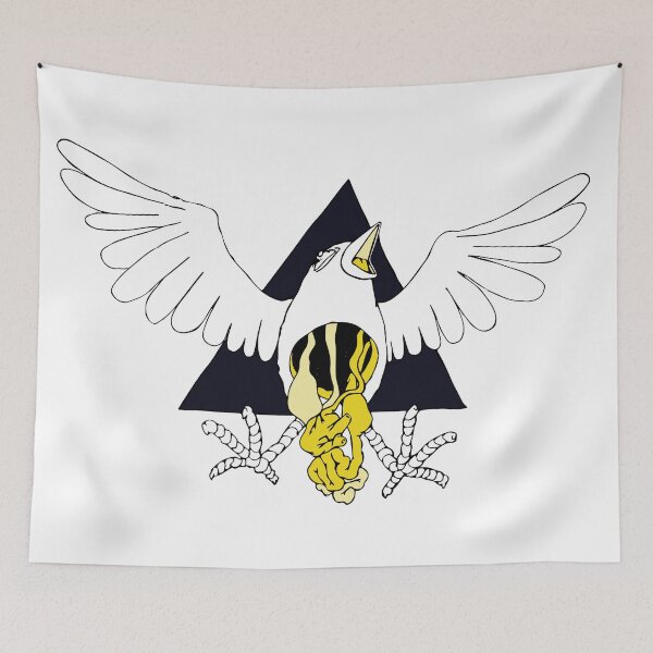 Item preview, Crow Geo Guts - Black & Gold designed and sold by Chaparralia.