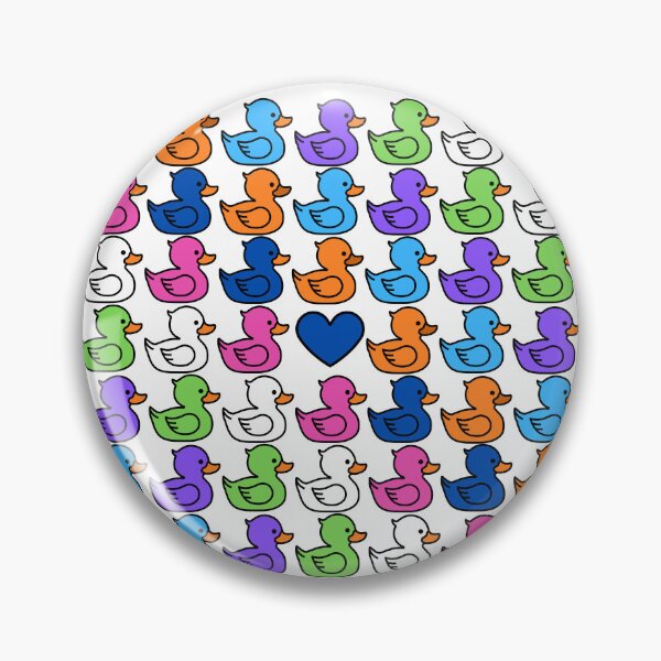 Item preview, Rubber Duck Pattern Heart designed and sold by DavidsDucks.