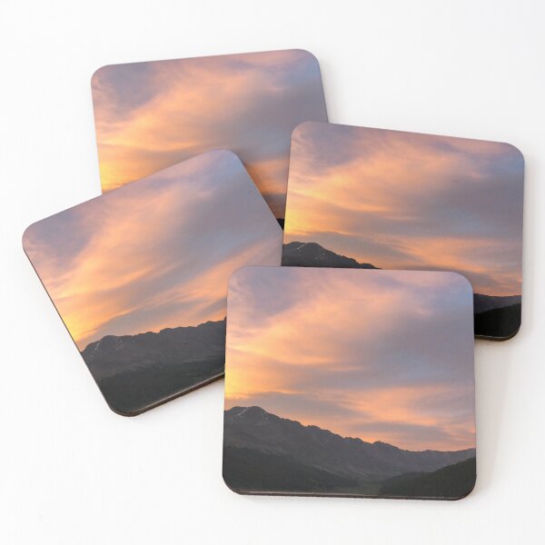 Item preview, Rocky Mountain Watercolor Sunrise Photo designed and sold by shayleymarie.