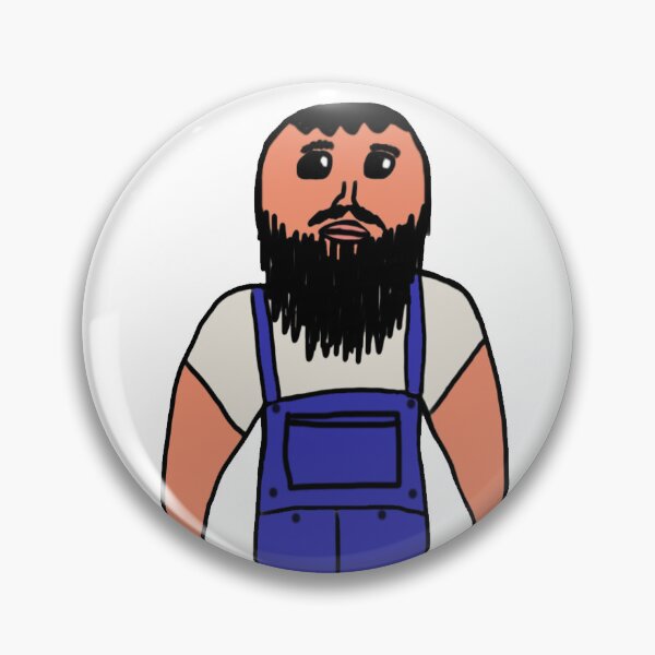 Item preview, Funny Overalls Bibs Beard Farmer Drawing designed and sold by SunnieCoast.