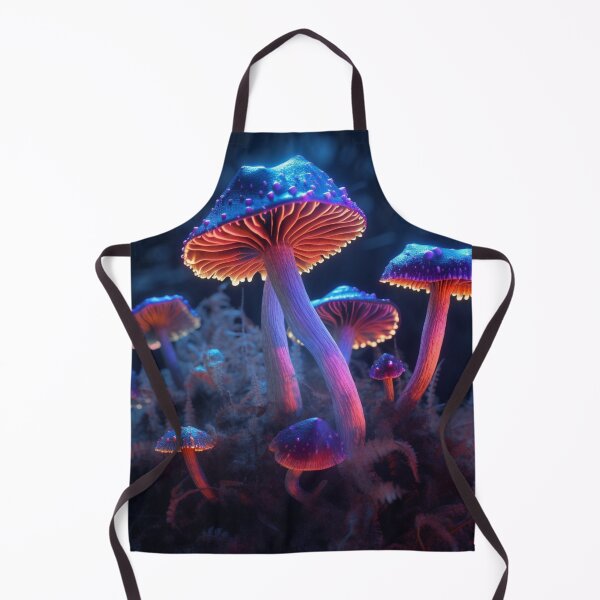 Item preview, Neon Lighted Mushroom Toadstools In the Forest COOL designed and sold by BrandonArtWorld.