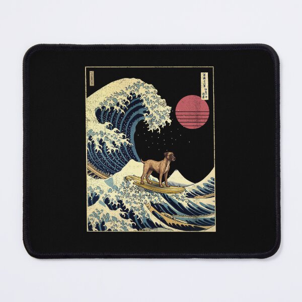Item preview, Treeing Tennessee Brindle Kanagawa Japanese Surfing Wave designed and sold by rafaeltto.
