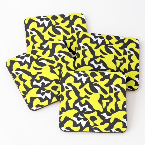 Item preview, Abstract Yellow and Black Chaos designed and sold by calibrit.