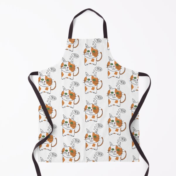 Item preview, Funny Spotted Meow Green Eyed Cat Drawing designed and sold by SunnieCoast.