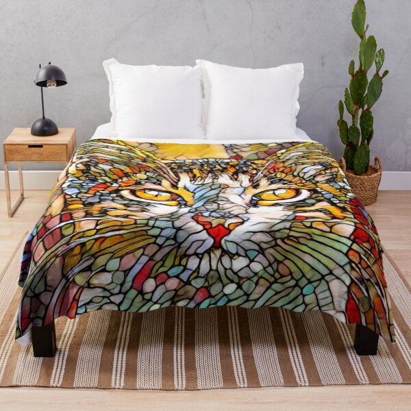 Item preview, Mosaic Multicolor Cat 697 designed and sold by artbylucie.