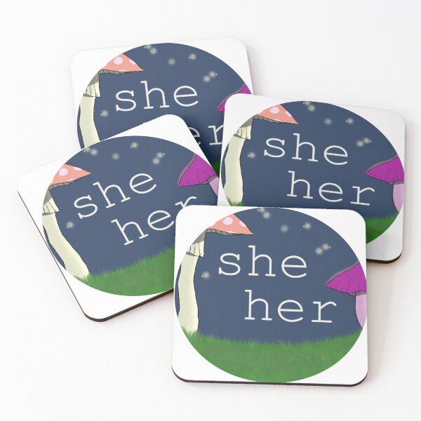 Item preview, Mushroom she/her designed and sold by SquirrelJC.