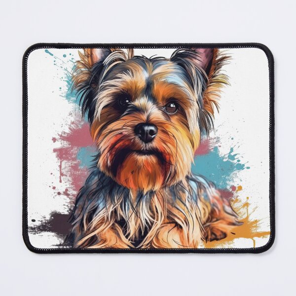 Item preview, YorkieLove Retro Lapdog Accessories: Cute Pet Royalty for Terrier Lovers in 1950s Nostalgia - Yorkshire Terrier Pedigree designed and sold by DooodleGod.