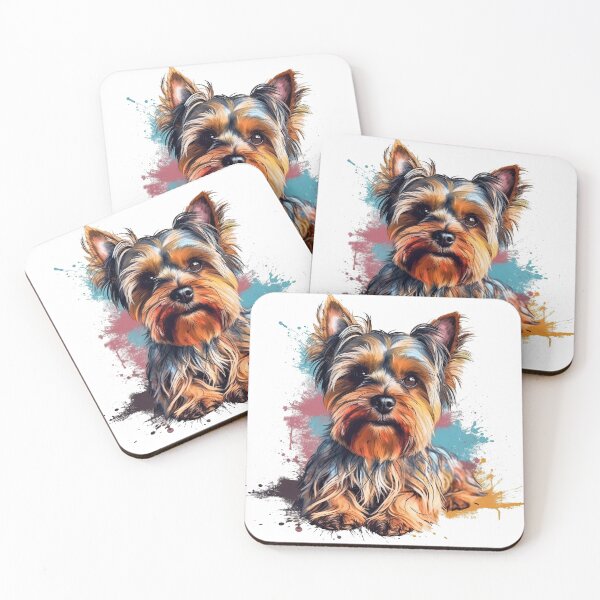 Item preview, YorkieLove Retro Lapdog Accessories: Cute Pet Royalty for Terrier Lovers in 1950s Nostalgia - Yorkshire Terrier Pedigree designed and sold by DooodleGod.