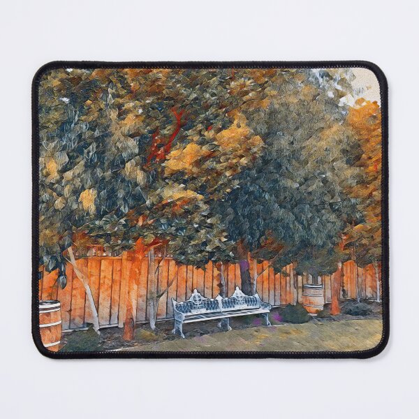 Item preview, BENCH UNDER THE TREES designed and sold by ArtbyRolleen.