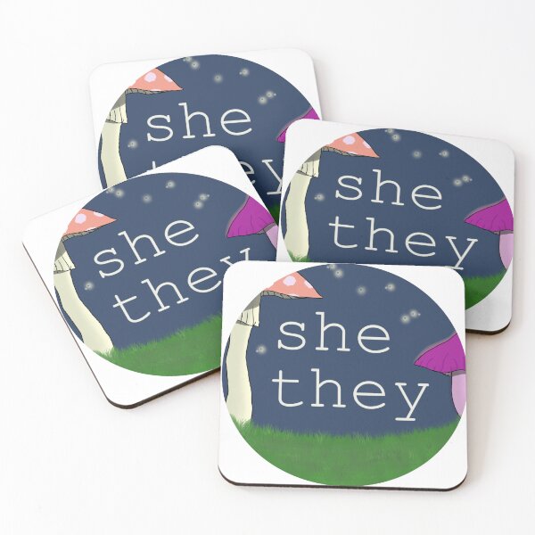 Item preview, Mushroom she/they designed and sold by SquirrelJC.