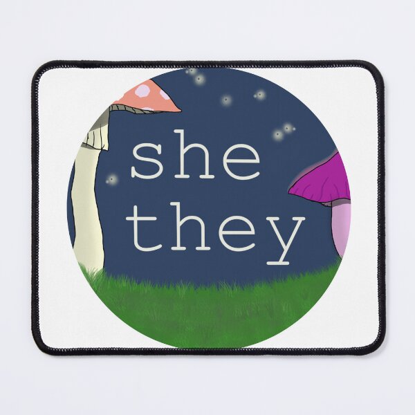 Item preview, Mushroom she/they designed and sold by SquirrelJC.