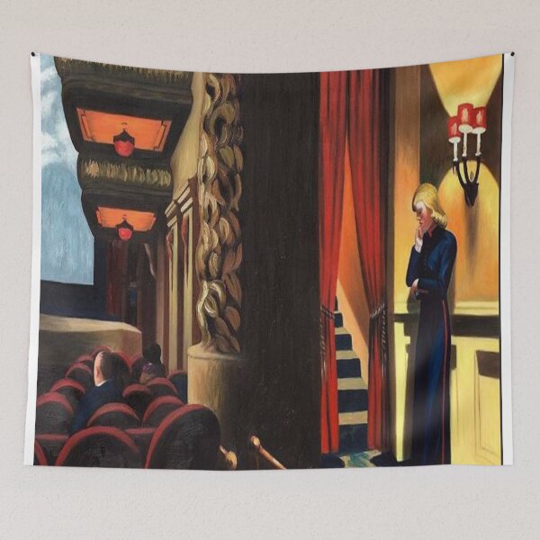 Item preview, Antique New York Movie by Edward Hopper, 1939 - One-of-a-Kind Piece with Old World Charm and Exquisite Detailing designed and sold by THASSON.