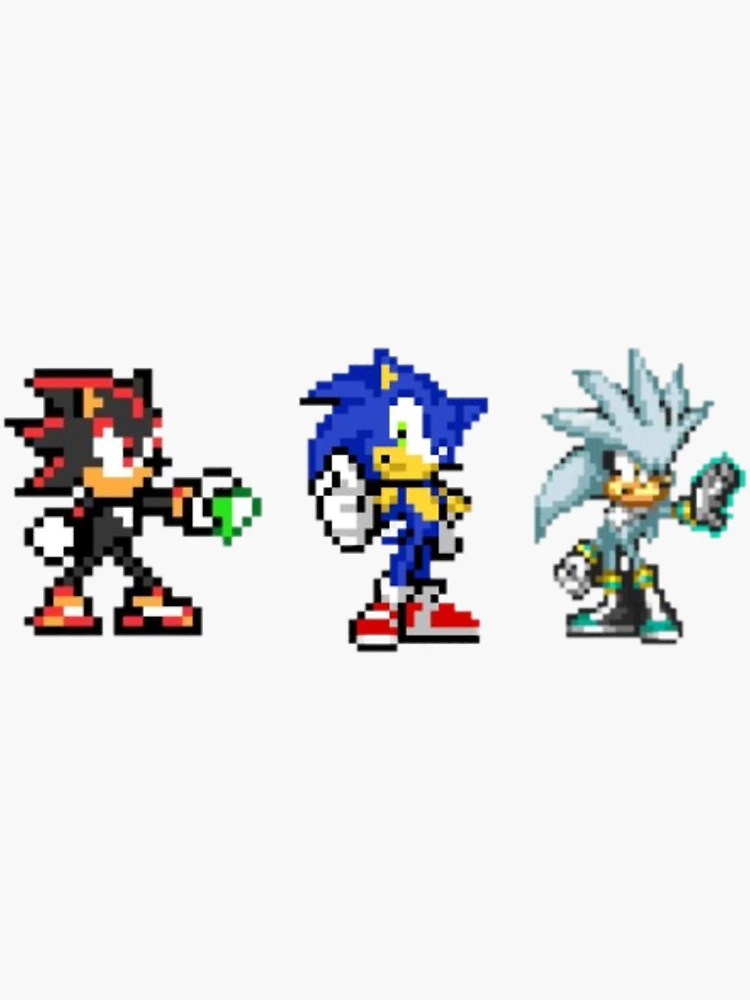 New notebook sonic sprite pixel art