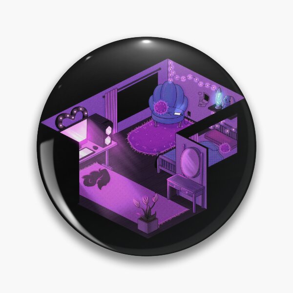 Item preview, Isometric purple room designed and sold by Albuualbuu.
