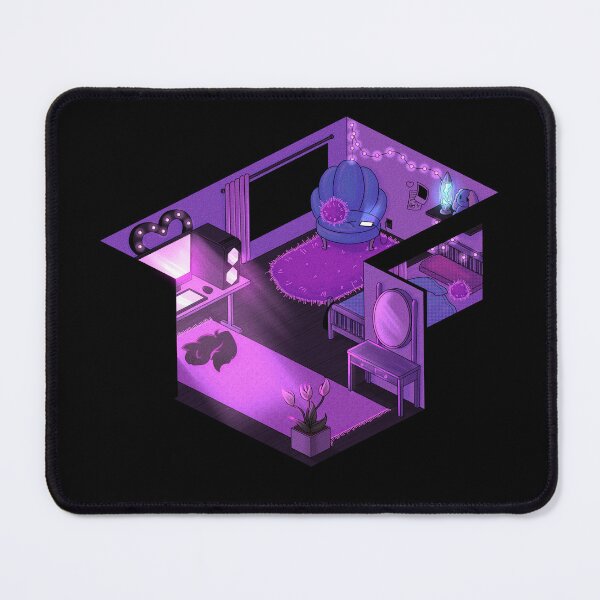 Item preview, Isometric purple room designed and sold by Albuualbuu.