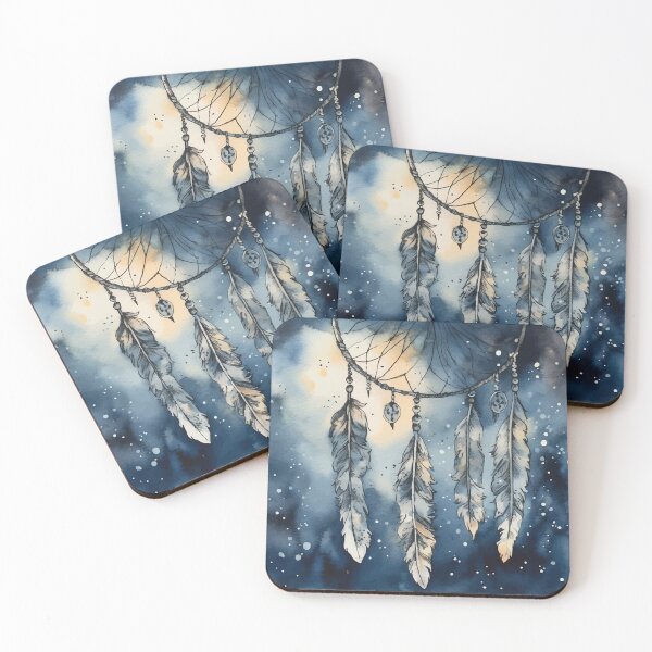 Item preview, A Dreamcatcher with Stars - Boho Watercolor Night Sky designed and sold by GVRDesign.