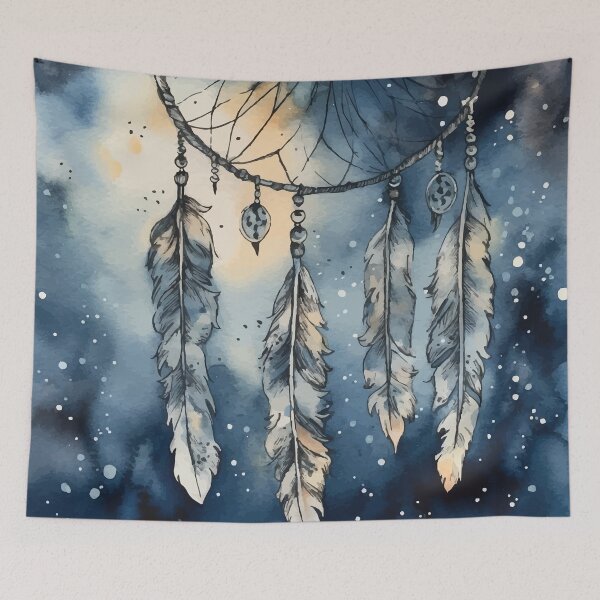 Item preview, A Dreamcatcher with Stars - Boho Watercolor Night Sky designed and sold by GVRDesign.