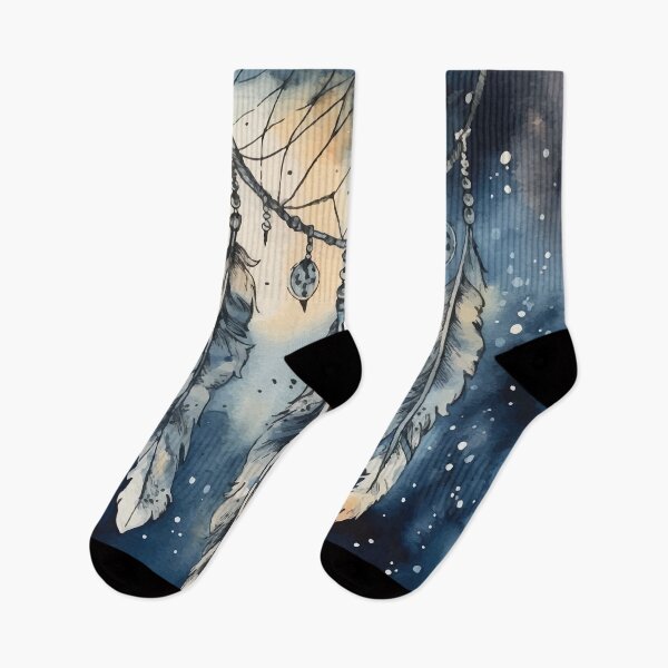 Item preview, A Dreamcatcher with Stars - Boho Watercolor Night Sky designed and sold by GVRDesign.