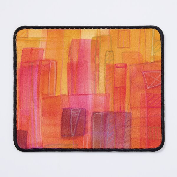 Item preview, Pink Red Yellow City Abstraction designed and sold by Alexandria Levin.