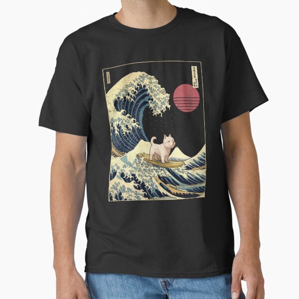 Item preview, West Highland White Terrier Westie Kanagawa Japanese Surfing Wave designed and sold by rafaeltto.