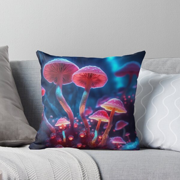 Item preview, Neon Lighted Mushroom Toadstools In the Forest COOL designed and sold by BrandonArtWorld.