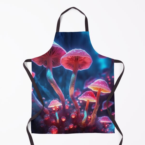 Item preview, Neon Lighted Mushroom Toadstools In the Forest COOL designed and sold by BrandonArtWorld.