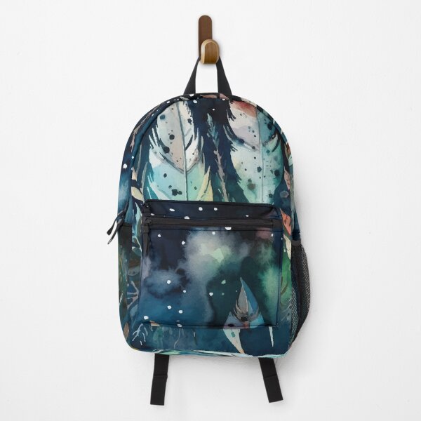 Item preview, Bohemian Feathers with Stars - Boho Watercolor Night Sky designed and sold by GVRDesign.