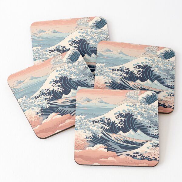 Item preview, Hokusai Waves Inspired Pattern designed and sold by EverettAtlas.