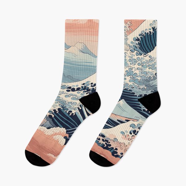 Item preview, Hokusai Waves Inspired Pattern designed and sold by EverettAtlas.