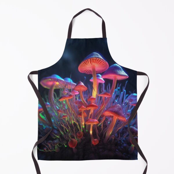 Item preview, Neon Lighted Mushroom Toadstools In the Forest COOL designed and sold by BrandonArtWorld.