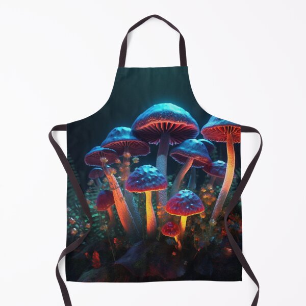 Item preview, Neon Lighted Mushroom Toadstools In the Forest COOL designed and sold by BrandonArtWorld.