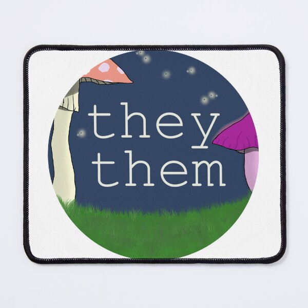 Item preview, mushroom they/them designed and sold by SquirrelJC.