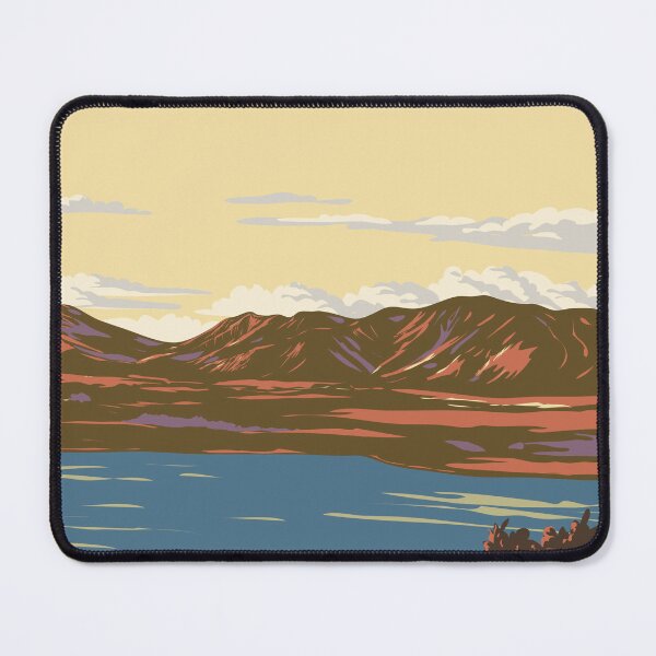 Item preview, Lake Tekapo Along the Mackenzie Basin in South Island New Zealand WPA Art Deco Poster designed and sold by retrovectors.