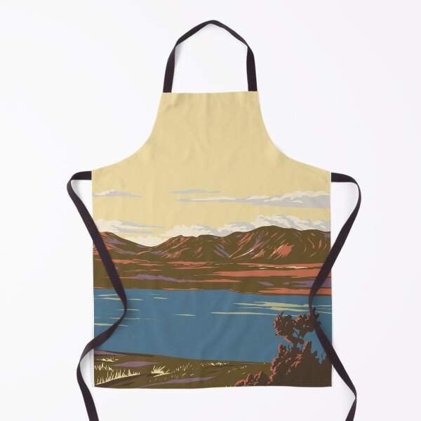 Item preview, Lake Tekapo Along the Mackenzie Basin in South Island New Zealand WPA Art Deco Poster  designed and sold by retrovectors.
