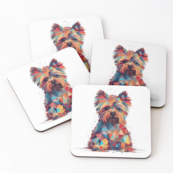 Item preview, Geometric Yorkie: cute Terrier Apparel for Small Dog Lovers designed and sold by DooodleGod.