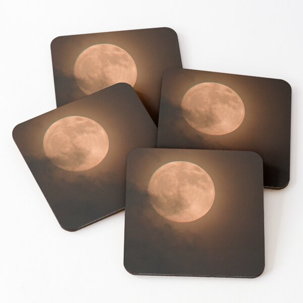Item preview, June Strawberry Moon behind Misty Clouds... designed and sold by Poete100.