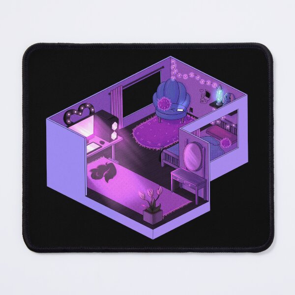 Item preview, Light Purple Isometric Room designed and sold by Albuualbuu.