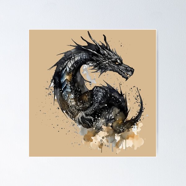 Item preview, Black Dragon head 1 designed and sold by DoomandBellas.