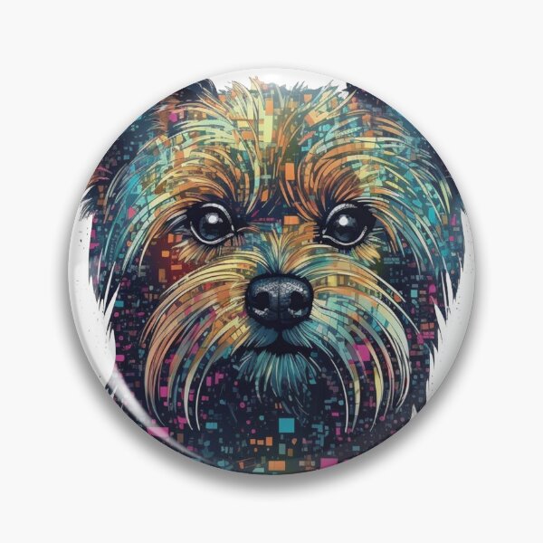 Item preview, Yorkie Savvy: The Hilarious & Clever AI Companion for Terrier Lovers designed and sold by DooodleGod.