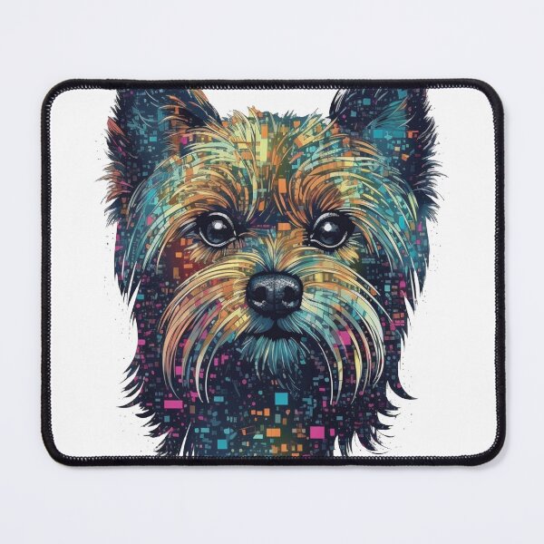 Item preview, Yorkie Savvy: The Hilarious & Clever AI Companion for Terrier Lovers designed and sold by DooodleGod.