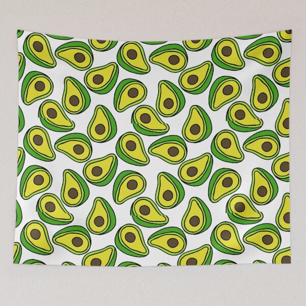 Item preview, avocado seamless doodle pattern designed and sold by zizimentos.