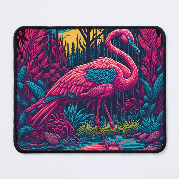 Item preview, Colorful trippy flamingo designed and sold by ZenStickConcept.