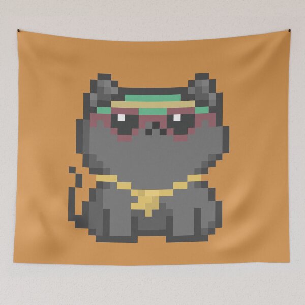 Item preview, Pixel Quiet Munchkin Grey Cat 121 designed and sold by sosorimaru.