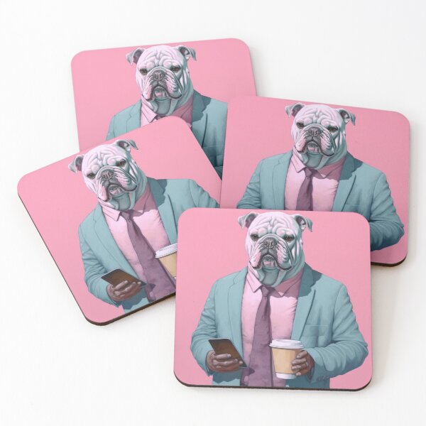 Item preview, Bulldog Holding Coffee designed and sold by MajesticBeasts.