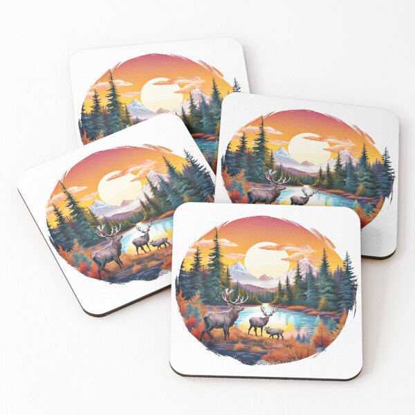Item preview, Elk by the Lake designed and sold by snarkee.