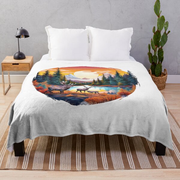 Item preview, Elk by the Lake designed and sold by snarkee.