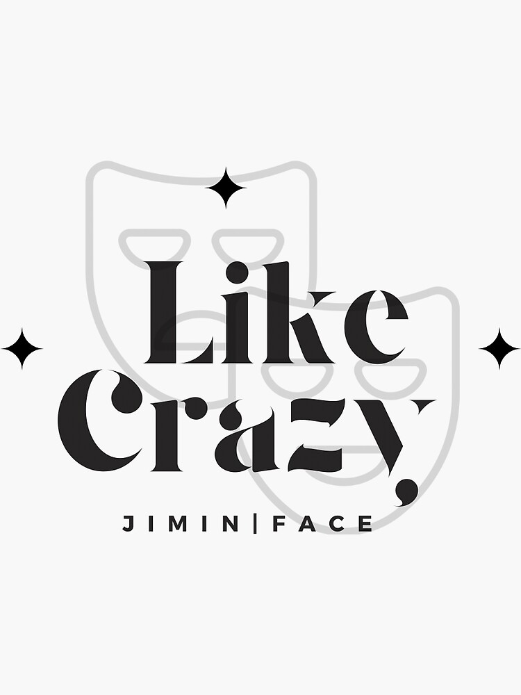 Jimin Like Crazy Poster Aesthetic Art Lyrics Wall 